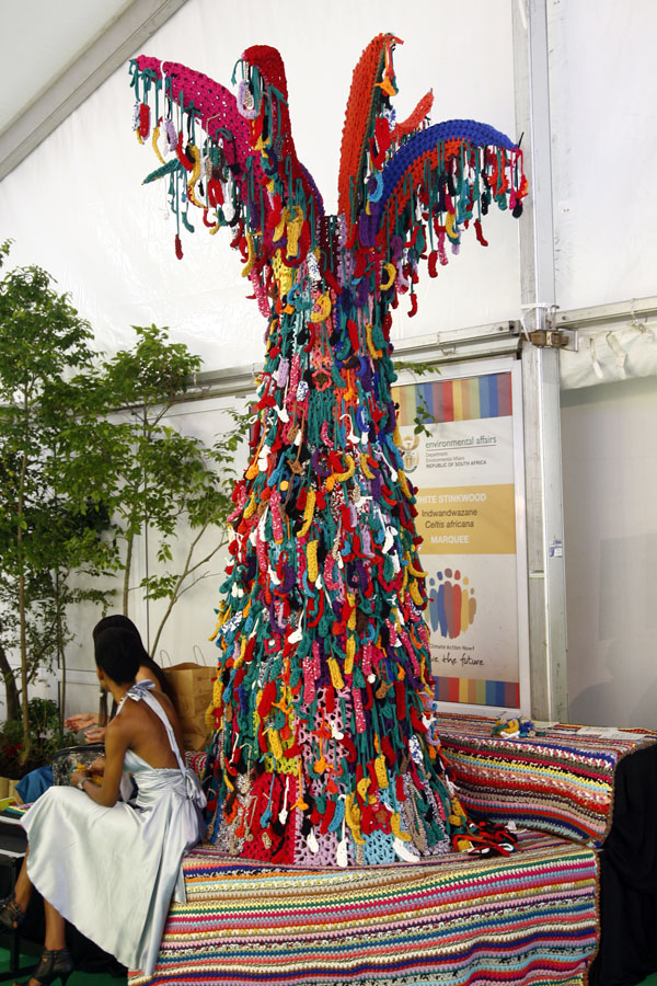 Over 100 exhibitors participate in the Climate Change Response Expo held during the U.N. climate talks in Durban, South Africa. 