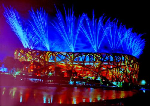 奥运会开闭幕式焰火燃放方案公布 2008张笑脸
