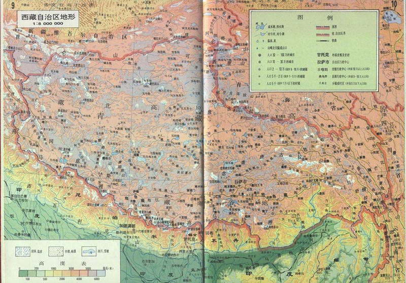 西藏基本概况---西藏地图 -- 中国发展门户网