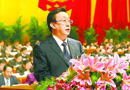 1月25日，河南省省长郭庚茂在省十一届人大三次会议上作《政府工作报告》。 记者 董亮 摄
