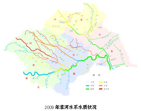 09年淮河水系水质状况:总体为轻度污染 -- 中国