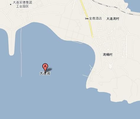 大连湾地理位置示意图