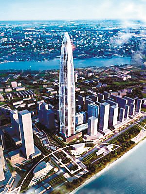 武汉建全球第3高楼投300亿遭疑 达迪拜塔三倍
