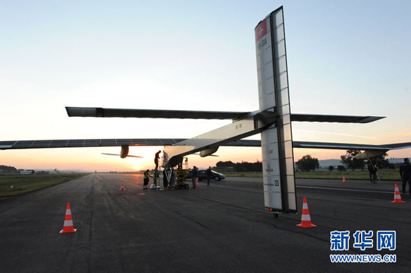 瑞士太阳能飞机拟飞最远航程 目的地为摩洛哥
