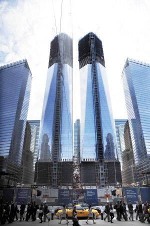 3874米世贸中心重回纽约第一高度组图