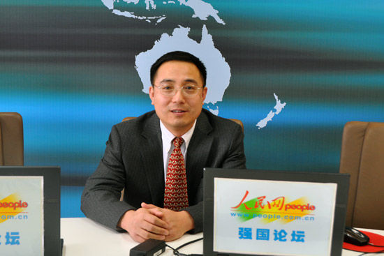 19日，外交部政策规划司司长蔡润做客人民网强国论坛