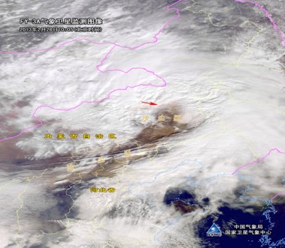 河北北京等地沙塵來襲今天夜間風沙趨減弱（圖）