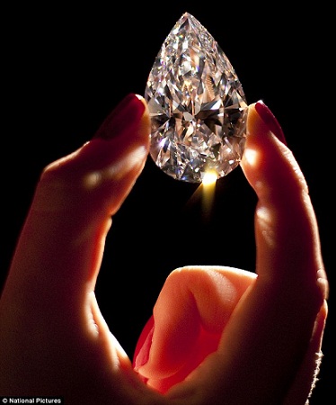 这枚世界最大无瑕疵钻石重达101.73克拉
