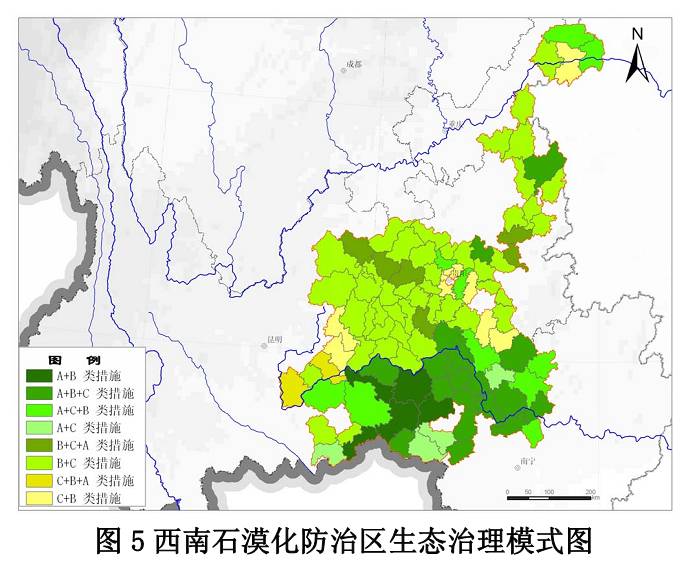 图5西南石漠化防治区生态治理模式图 