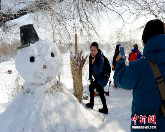 吉林现雾凇美景（图）