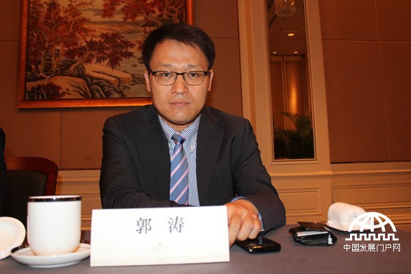 TPG中国区董事兼政府事务总经理郭涛参加世界产业领袖大会。
