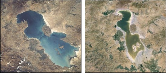 伊朗最大咸水湖10年缩水80% 两年内或彻底消失(组图)