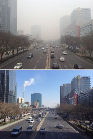 北京雾霾持续7天 官方回应'为何未启红色预警'