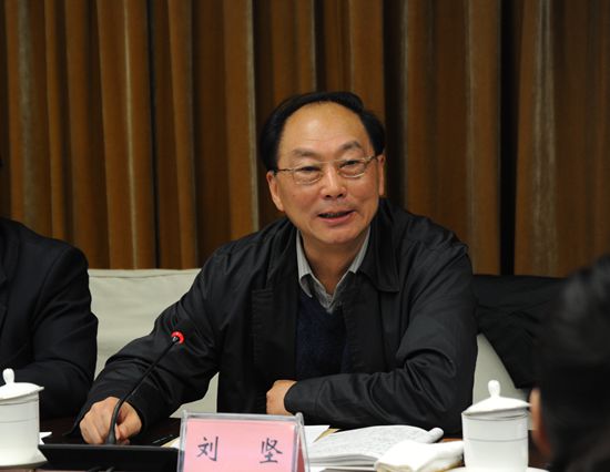 “创新型O2O三合一”平台推出，国务院参事、农业部原副部长刘坚在会上发言
