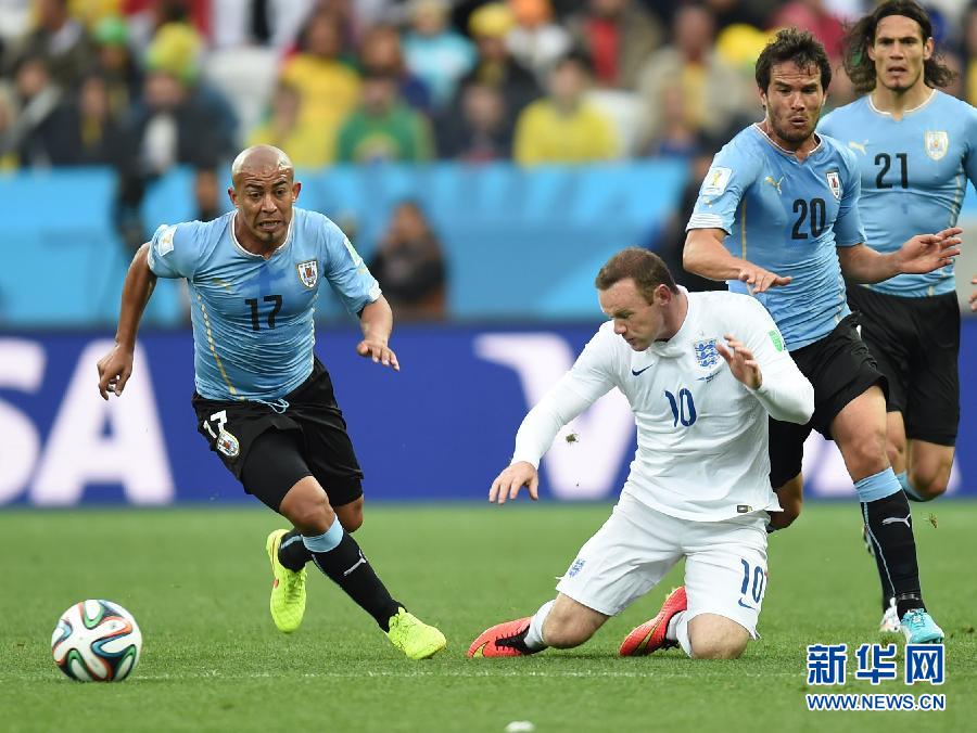 （世界杯）（72）足球——小组赛D组：英格兰队对阵乌拉圭队
