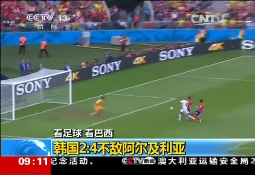 世界杯 韩国2:4不敌阿尔及利亚 出线渺茫_中国