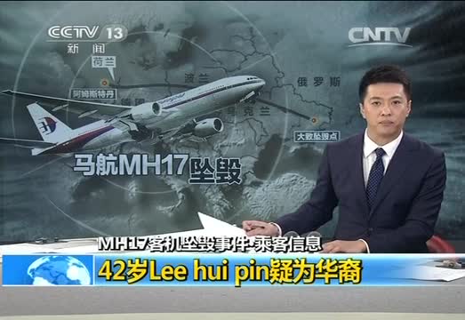  马航坠机 乘客信息：42岁Lee hui pin疑为华裔