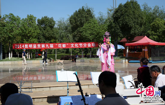 云南省昆明市呈贡区第九届“花都”文化节在洛龙公园火热举行。 解江伟拍摄