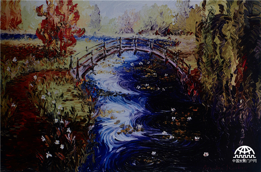 亞歷山大·雷諾阿 日本橋 40x60 布面油畫 亞歷山大·雷諾阿 日本橋 40x60 布面油畫