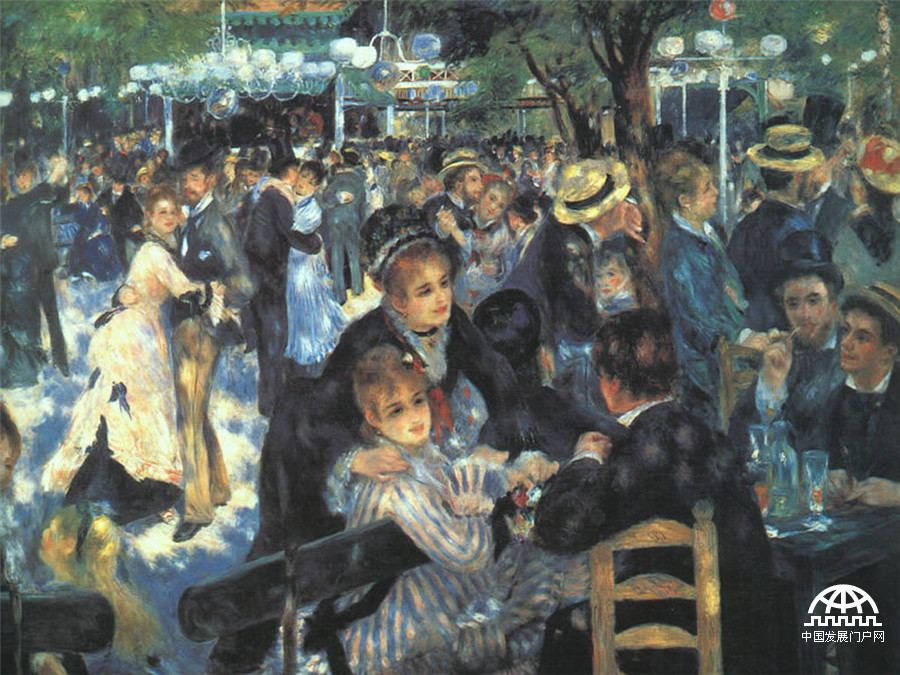 皮埃尔-奥古斯特·雷诺阿 煎饼磨坊的舞会 131 × 175 版画