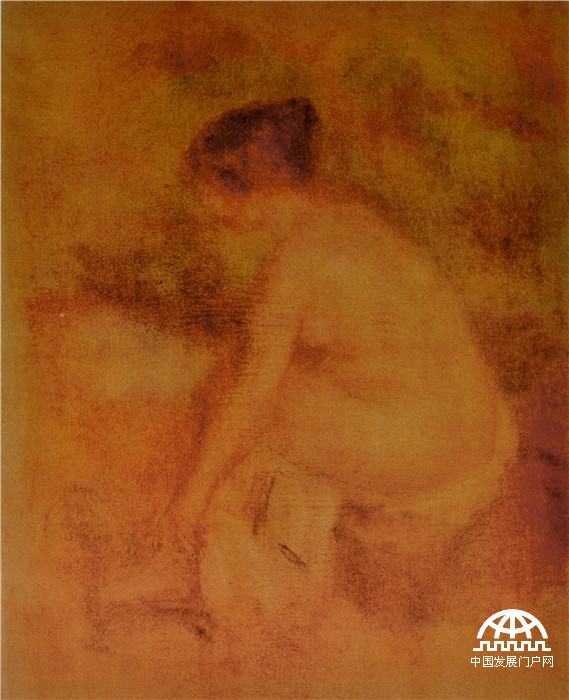 皮埃尔-奥古斯特·雷诺阿 巴瑟 22x18 水粉