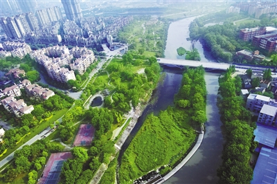 成都市新都区 俯瞰生态新都