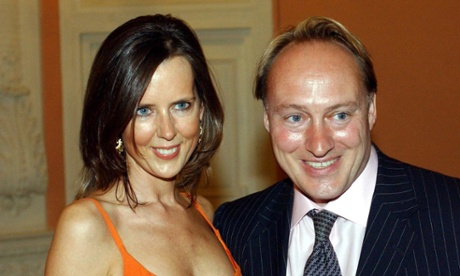 Andrew Roberts with his wife Susan Gilchrist.