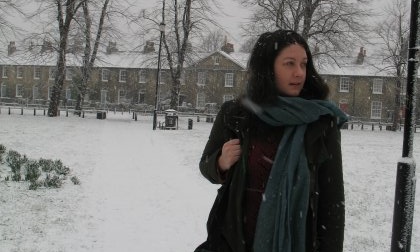 Helen MacDonald on a Christmas walk.