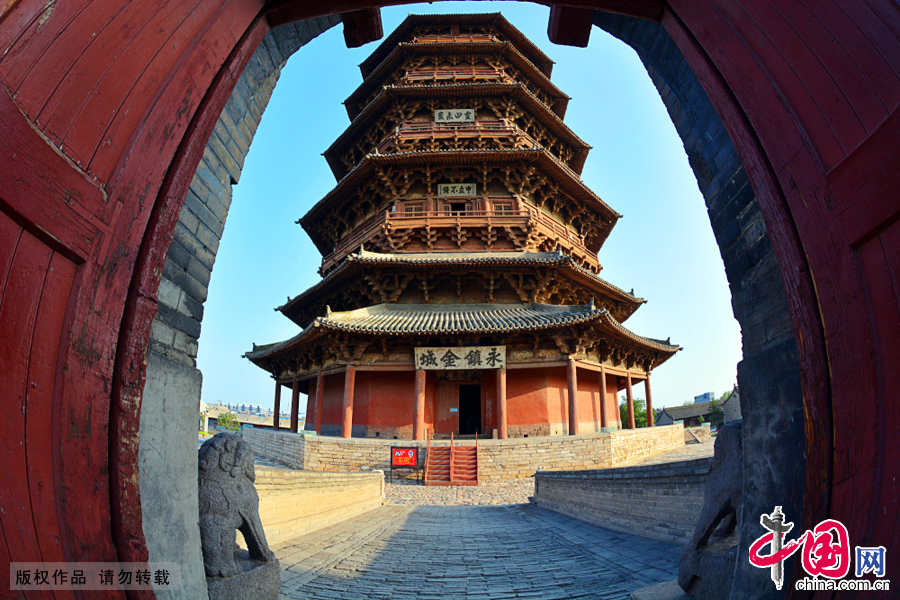 应县木塔 奇塔 山西 朔州 佛宫寺释迦塔 木塔 中国古建筑 斗拱博物馆