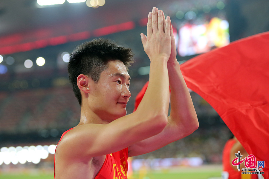 中国队夺世锦赛男子4X100米接力银牌 牙买加四连冠