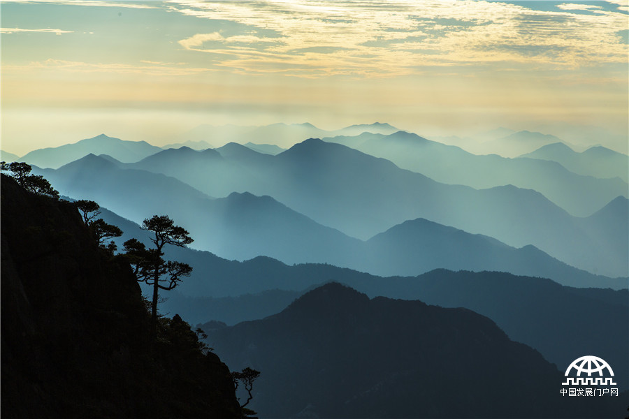 黄山 看上帝赐于的巨大盆景