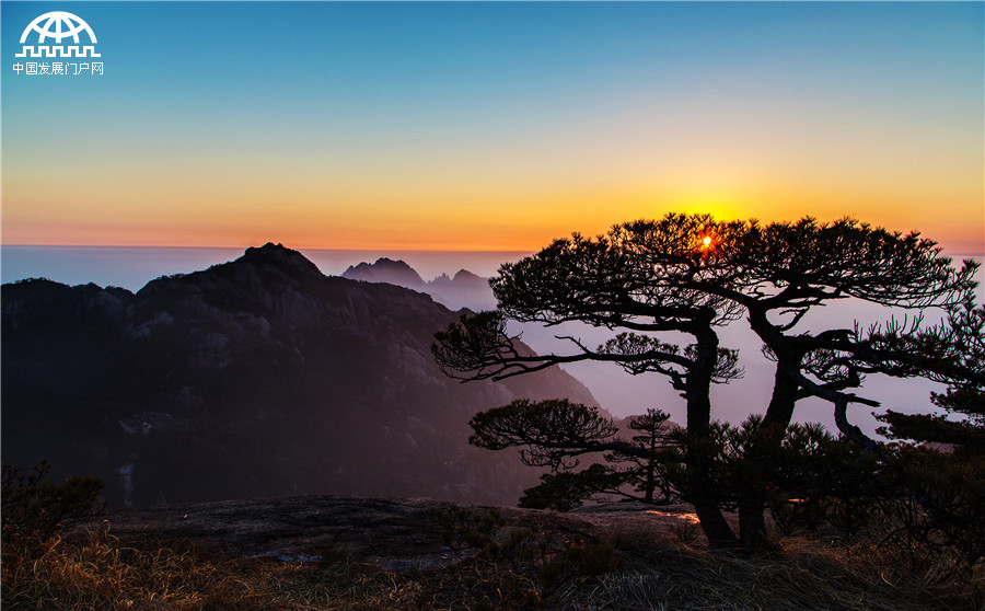 冬日黄山，一幅烟水迷离的山水诗画