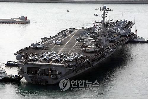 资料图片:“斯坦尼斯号”核动力航空母舰