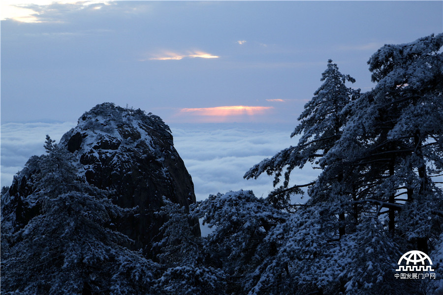 雪后黄山：银妆素裹、玉砌冰雕