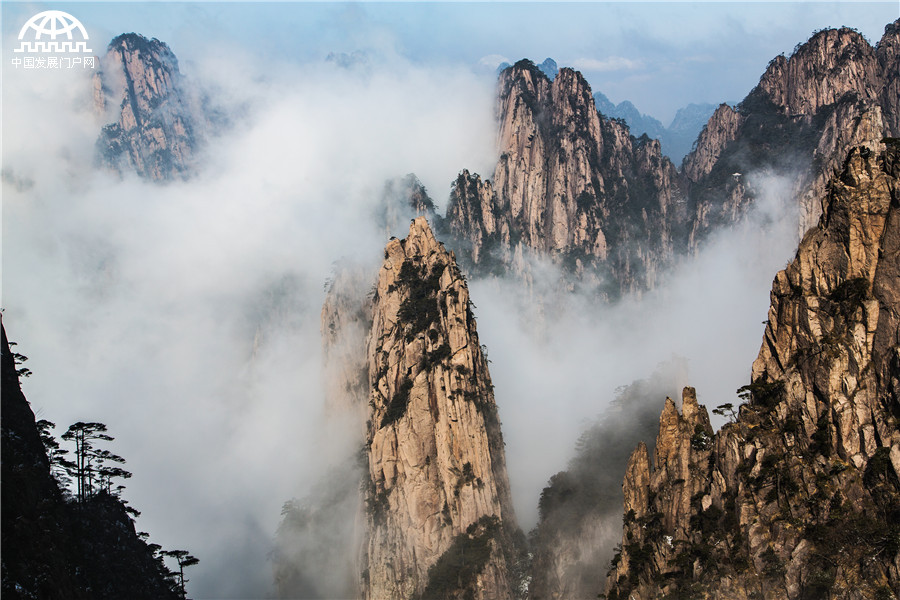 黄山：猴年首轮“佛光”美景在西海瑶台上演