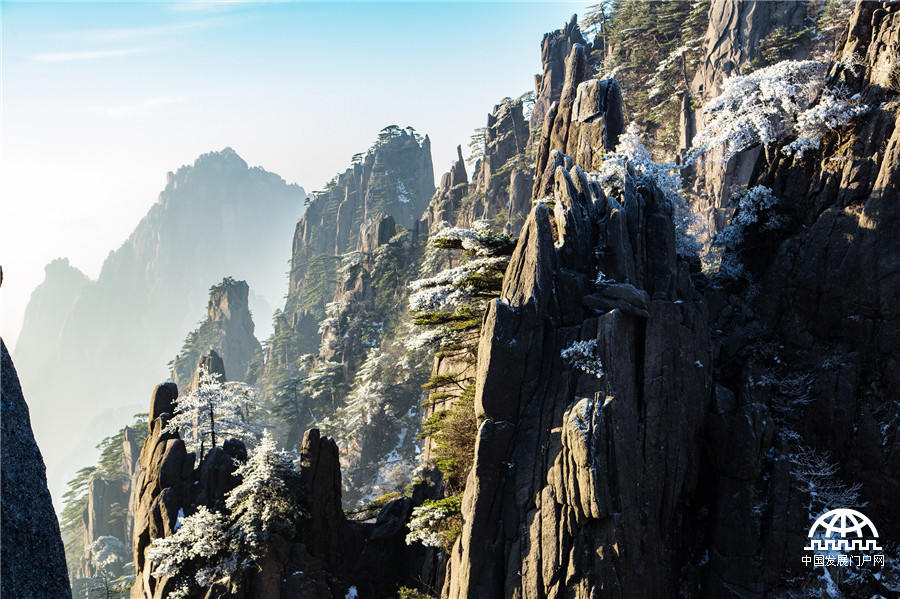 黄山雾淞美景醉游人