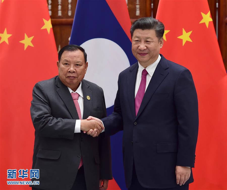 （杭州G20时政）习近平会见老挝国家主席本扬