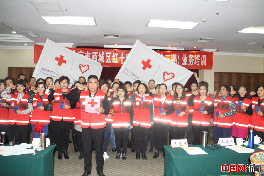 志愿者们宣誓。中国网 记者张艳玲 摄