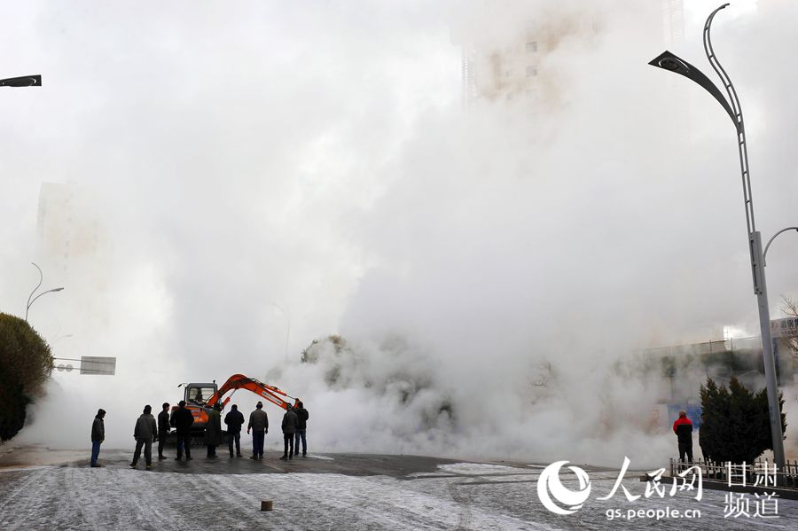 甘肃酒泉发生供热管道爆裂事故事故原因调查中