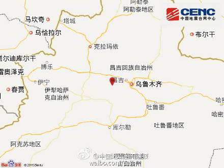 新疆昌吉呼图壁县发生6.2级地震乌鲁木齐震感强烈