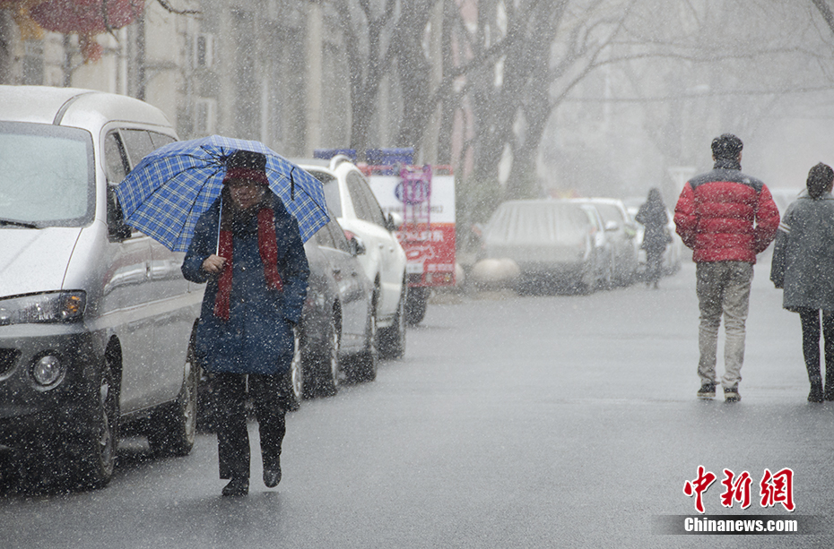 “春雪”袭京城 气温大幅下降