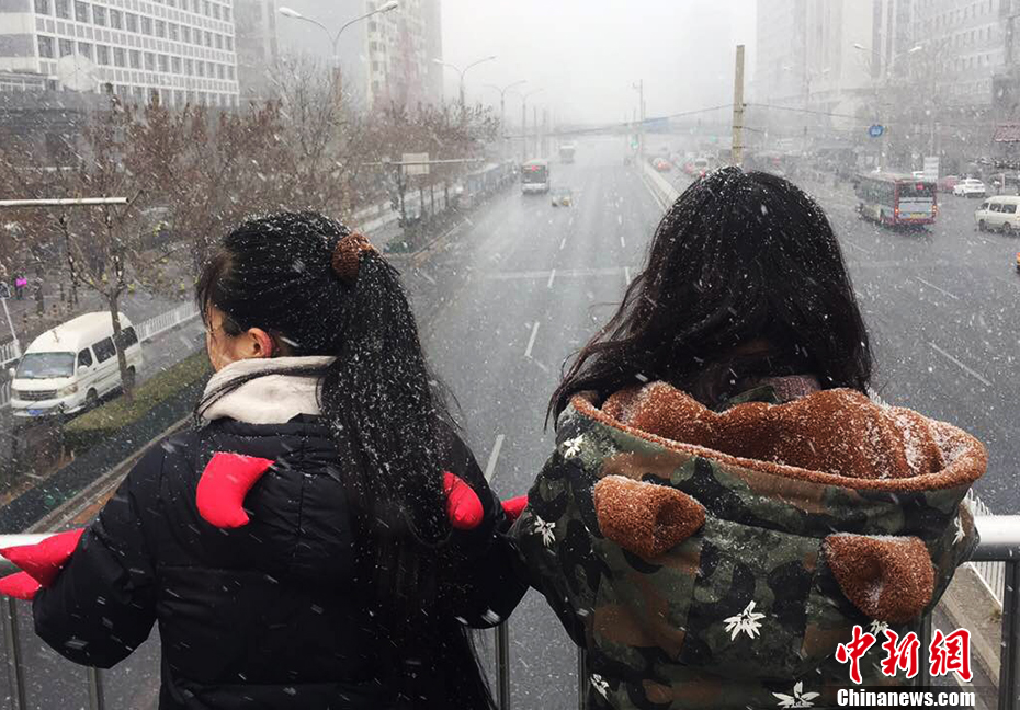 “春雪”袭京城 气温大幅下降