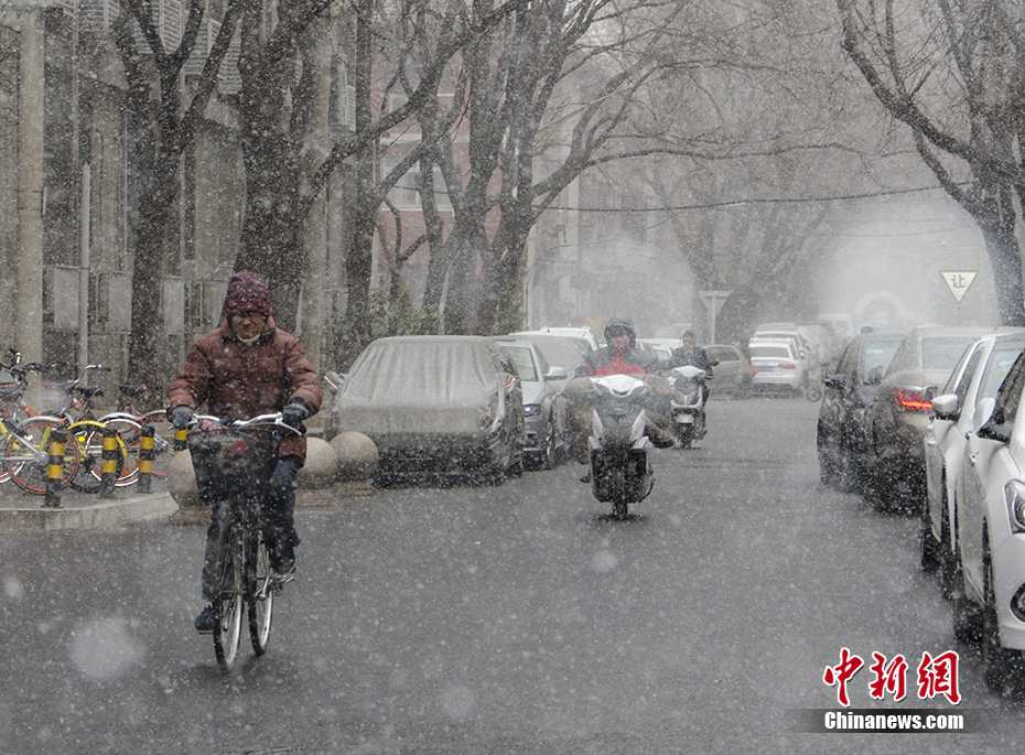 “春雪”袭京城 气温大幅下降