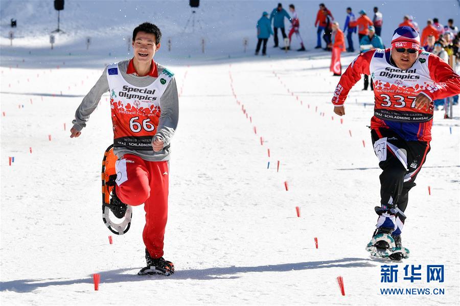 冬季特奥会：雪鞋走100米决赛中国代表团夺得1金1银2铜