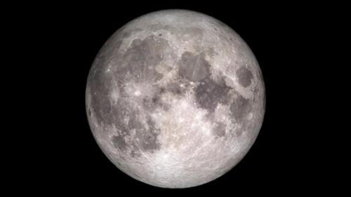 满月(图片来源：NASA)