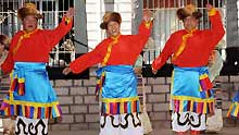 People of the Tibetan ethnic group dance to celebrate the setting of the Serfs Emancipation Day in Lhasa, capital of southwest China's Tibet Autonomous Region, on January 19, 2009. The People's Congress (legislature) of Tibet Autonomous Region endorsed a bill on Monday to designate March 28 as the Serfs Emancipation Day to mark the date on which about 1 million serfs in the region were freed 50 years ago. On March 28, 1959, China's central government announced it would dissolve the aristocratic local government of Tibet and replace it with a preparatory committee for establishing Tibet Autonomous Region.