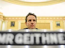 US Treasury Secretary Timothy Geithner testifies before the House Ways and Means Committee on an overview of Obama administration's FY2010 budget on Capitol Hill, Washington, D.C., on March 3, 2009.