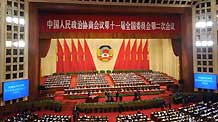 The second plenary meeting of the Second Session of the 11th National Committee of the Chinese People's Political Consultative Conference (CPPCC) is held at the Great Hall of the People in Beijing, capital of China, on March 7, 2009.