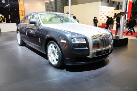 Rolls Royce 200EX is displayed at the Shanghai auto expo in Shanghai, east China.