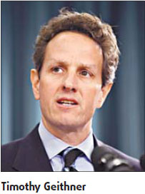 Geithner visit may focus on joint effort to beat recession